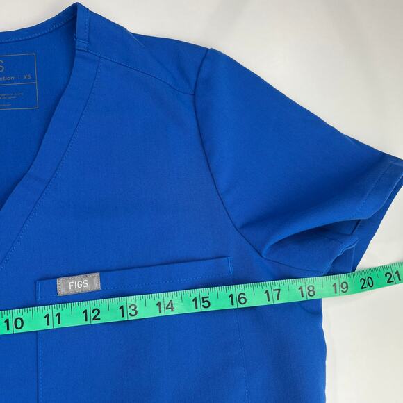 Figs Scrub Set Royal Blue Zamora Jogger Pants XSP Catarina One-Pocket Top XS - Picture 9 of 16